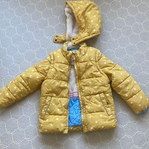 Mini Boden detachable hood and arm jacket. Super warm. Size 6/7
